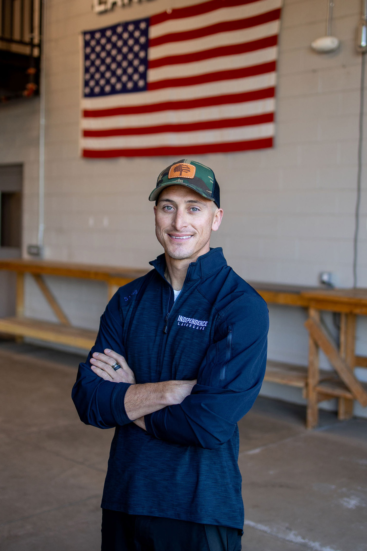 Kyle Knouse Shop manager of independence landscape 