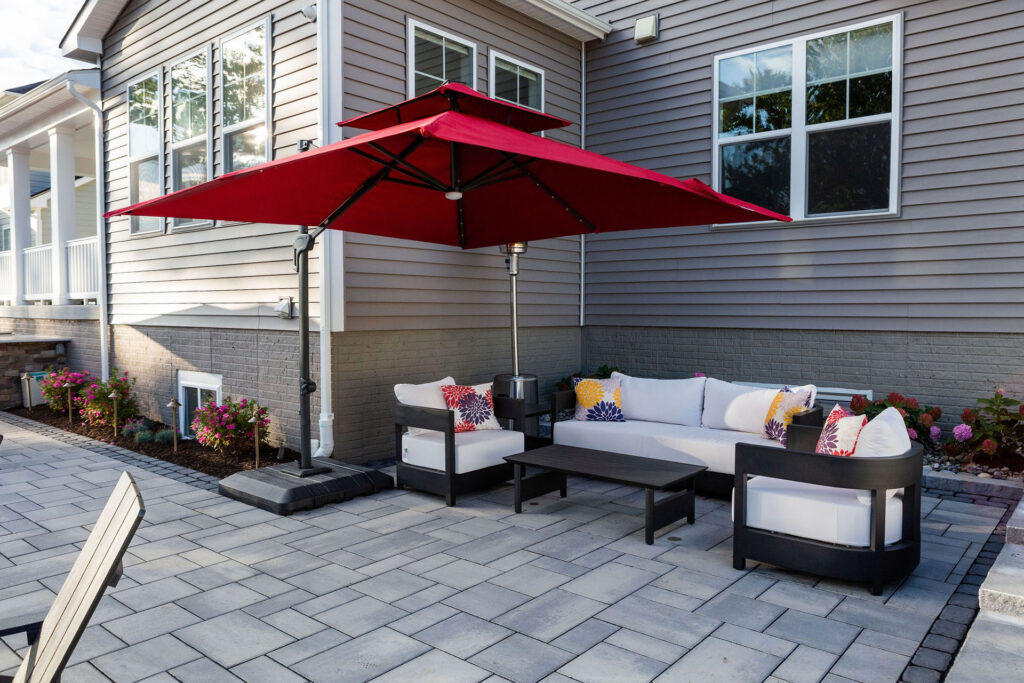 modern outdoor living space