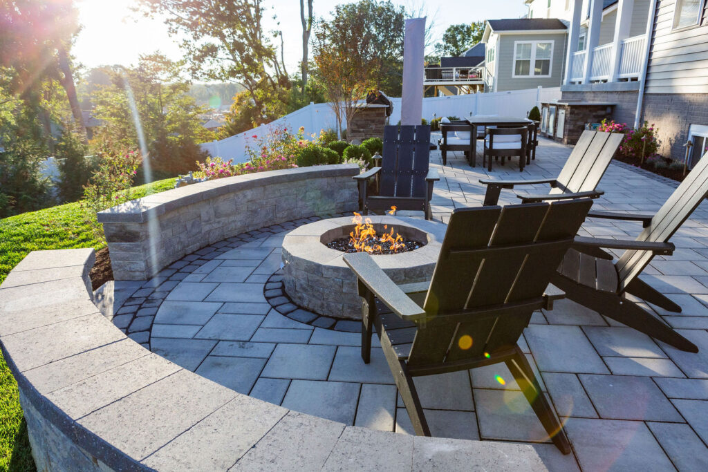 modern firepit