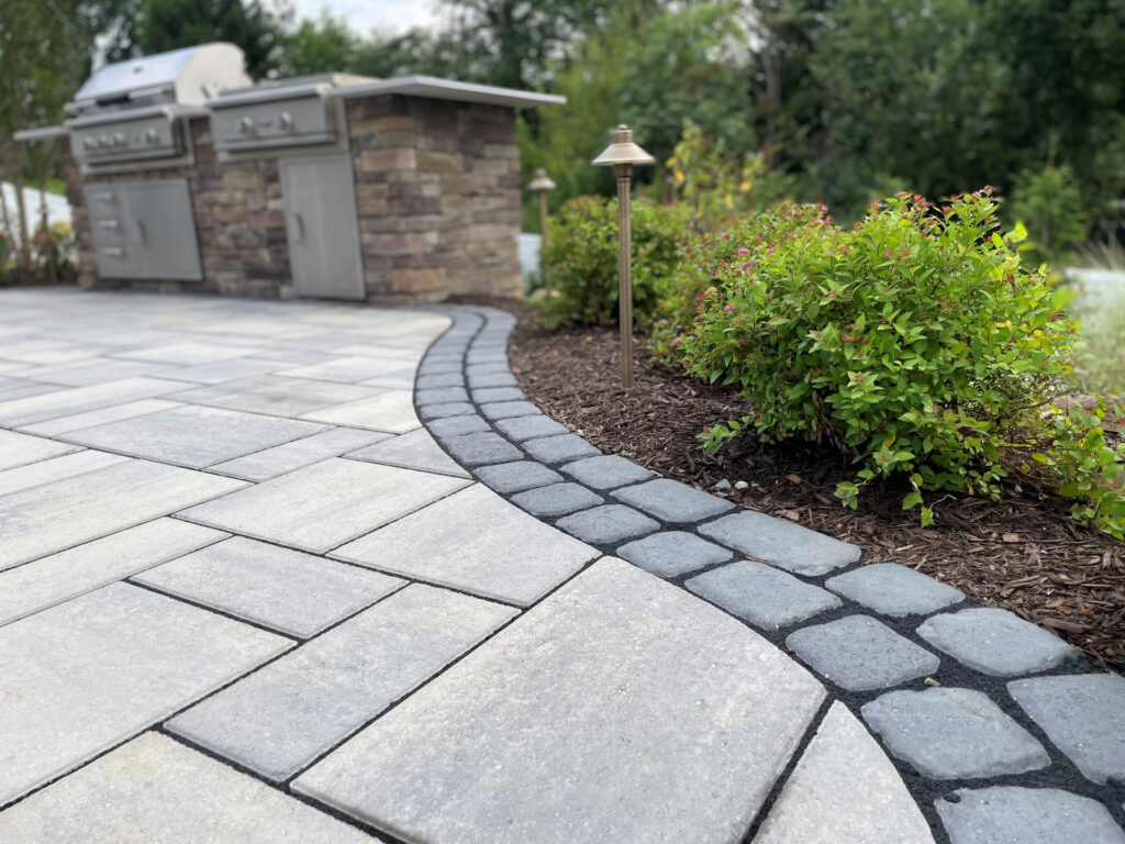 clean lines in the new patio